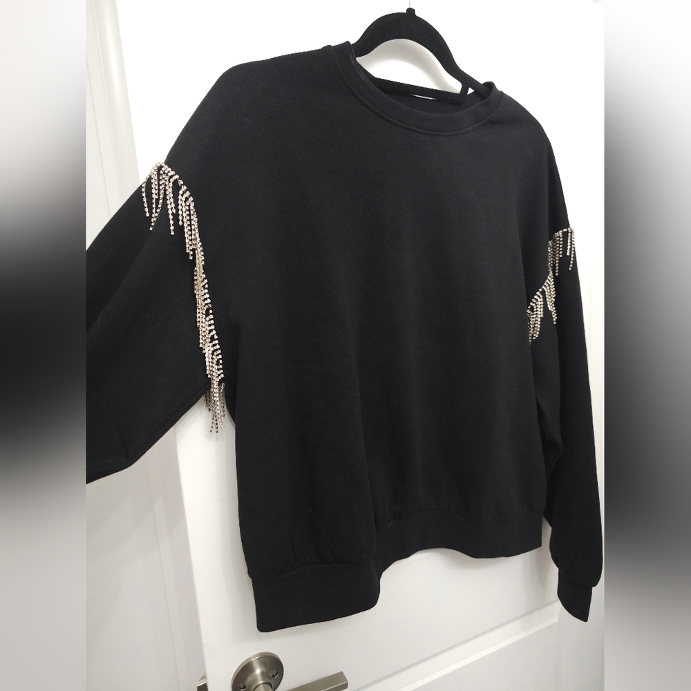 ONLY SWEATER -danging gems size medium BRAND NEW